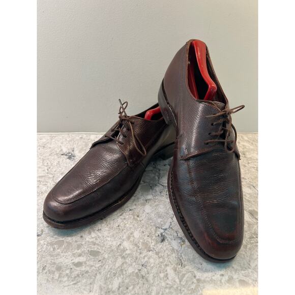The Florsheim Shoe Men\'s Brown Leather Lace Up Dress Shoes Size 8.5 JL main image 12